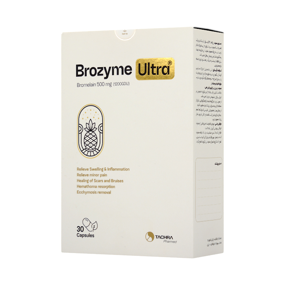 tachra-pharmed-brozyme-ultra-caps-1.jpg کپسول بروزایم اولترا تچرا فارمد 30 عددی - Image 1